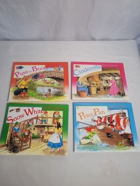 VTG 90's Granddreams Limited Pop Up Classic Fairytales Hardcover Books Lot Of 4
